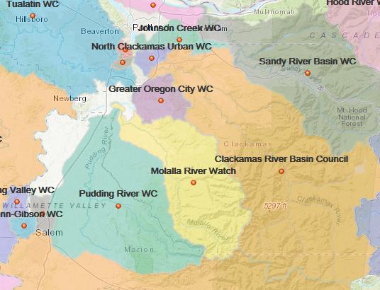 Clackamas County Cities Map