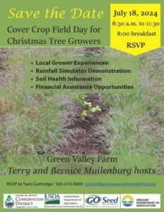 Flyer for Christmas Tree Growers Field Day on July 18, 2024