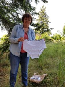 15 pairs of cotton briefs have been "planted" in Clackamas County.