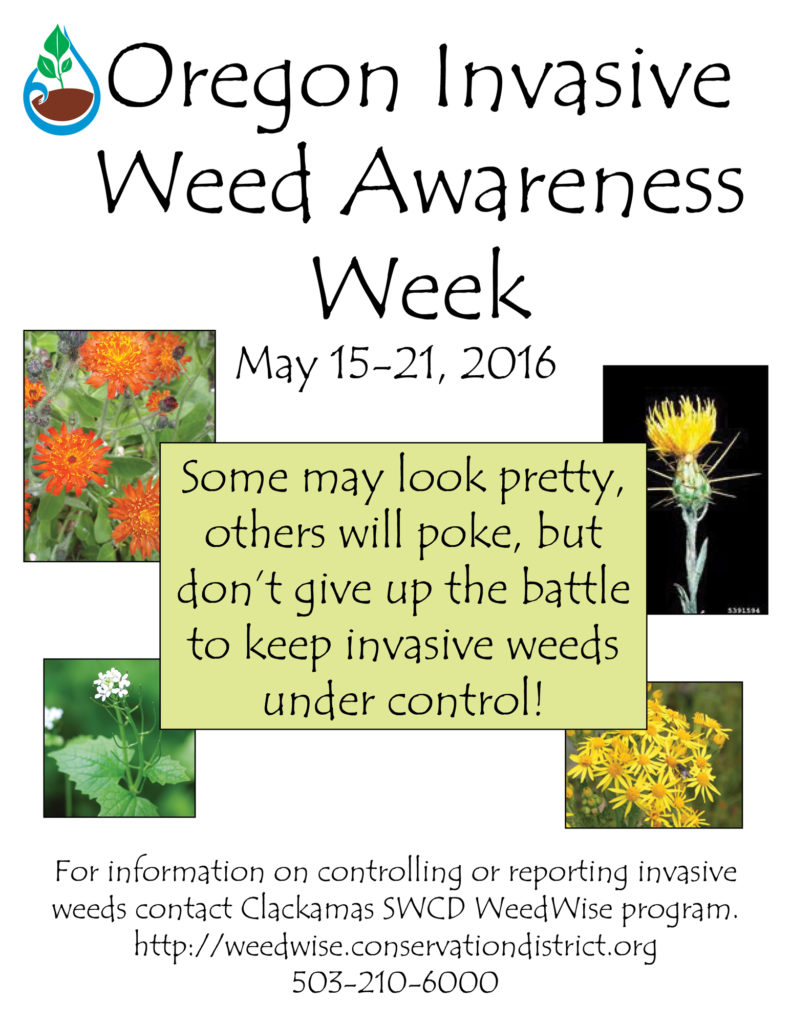 Weed awareness week 2016