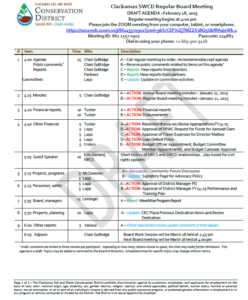 Board of Directors - Regular Meeting @ Clackamas Soil and Water Conservation District | Beavercreek | Oregon | United States